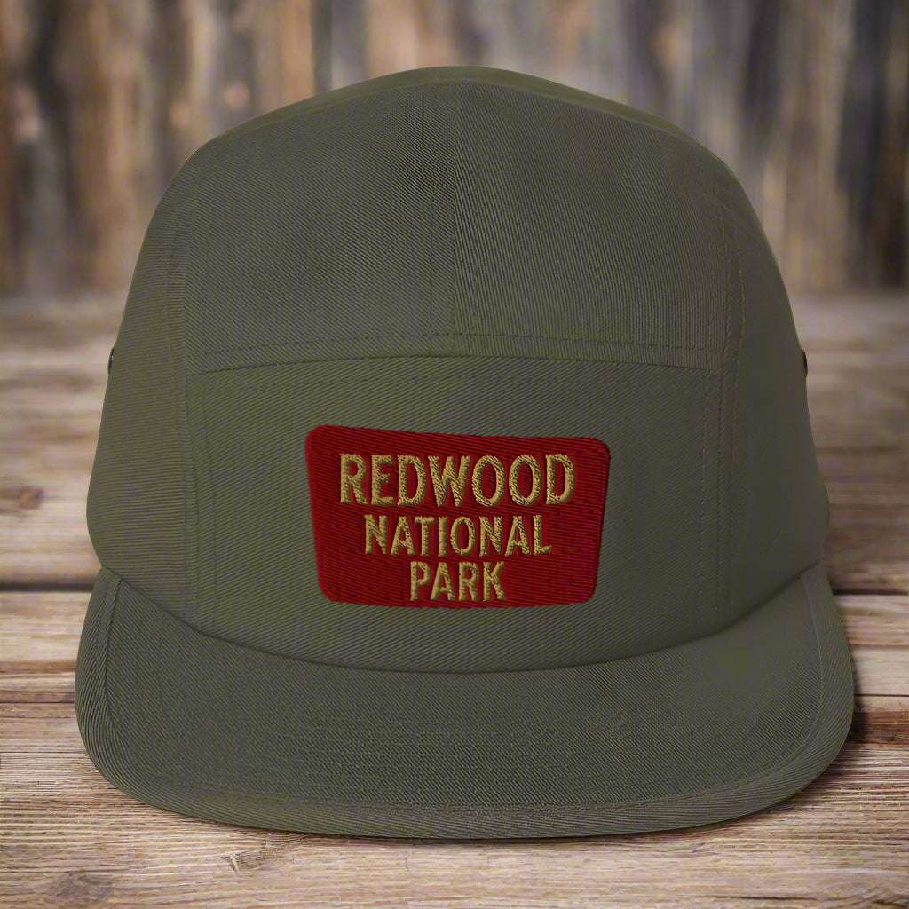 Redwood National Park 5-Panel Hat hat Park Service Apparel Olive