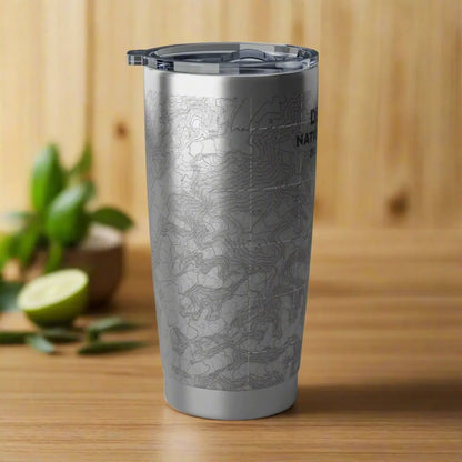 Denali National Park Topographic Tumbler 20oz Elevation 20,310 Ft. Alaska USGS Map Print Mug Printify