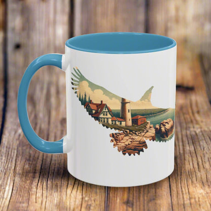 Acadia Bird Colored Mug Mug Printify