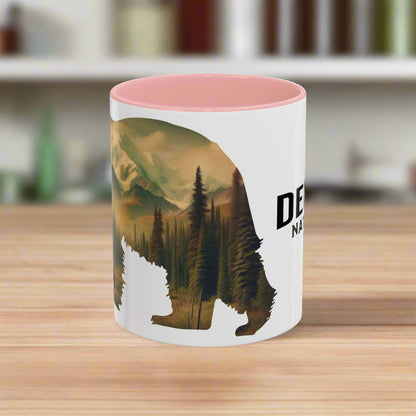 Denali Bear Colored Mug Mug Printify