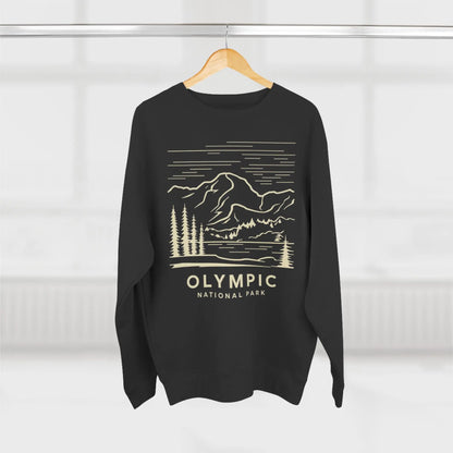Olympic National Park Unisex Crewneck Sweatshirt Coastal Art Sweatshirt Printify