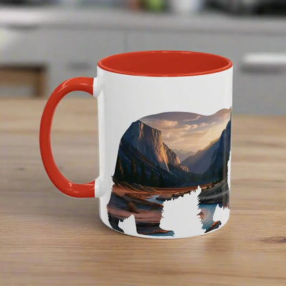Yosemite National Park Valley Bear Accent Coffee Mug 11oz 15oz Mug Printify