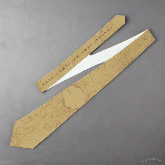 Crater Lake National Park Topographic Necktie USGS Topo Map Print Availble In Other Colors Upon Request Accessories Printify One Size