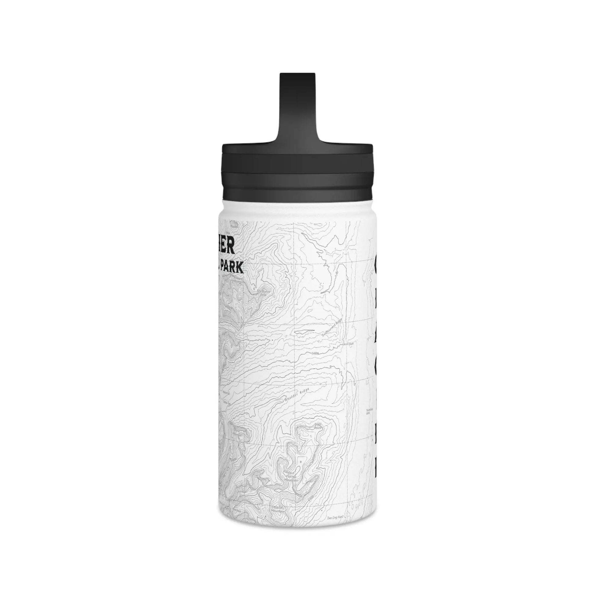 Glacier National Park Stainless Steel Water Bottle (3 Lids, 3 Sizes) water bottle Printify