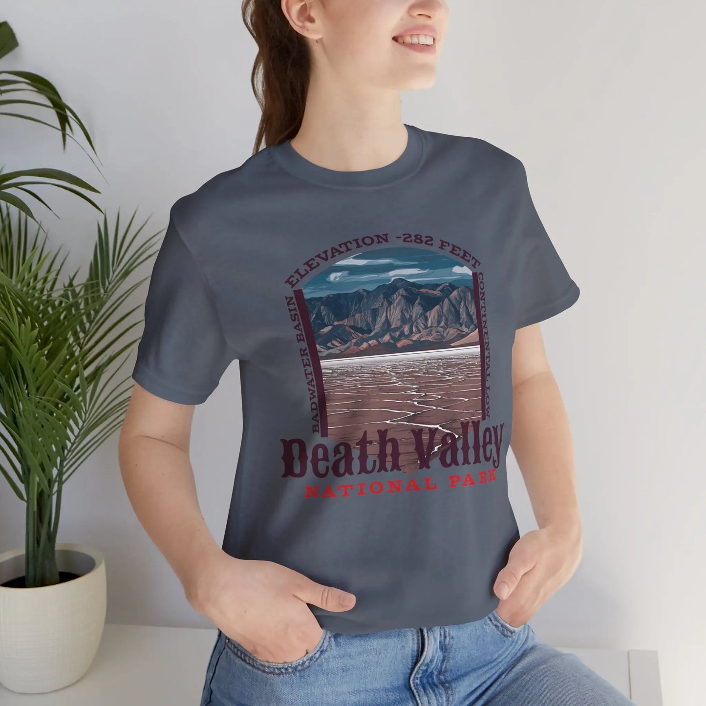Death Valley National Park Badwater Basin T-shirt T-Shirt Printify