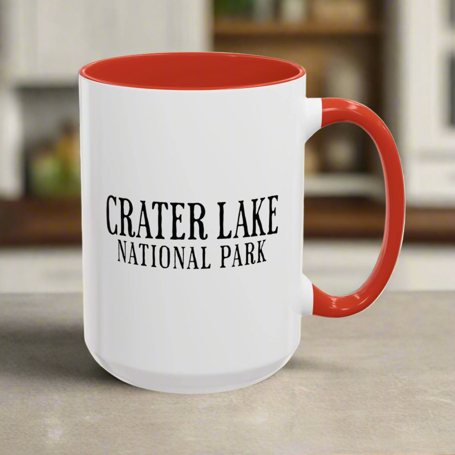 Crater Lake Bear Colored Mug Mug Printify