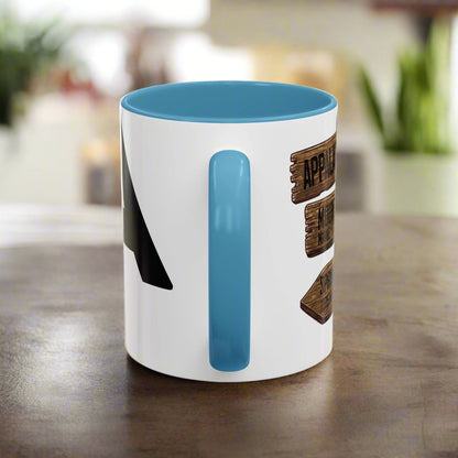 Appalachian Trail Accent Mug AT Mileage Sign Mug Printify