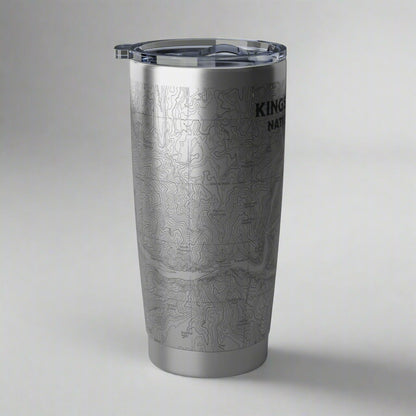 Kings Canyon National Park Topographic Insulated Tumbler 20oz California Sierra Nevada Mug Printify