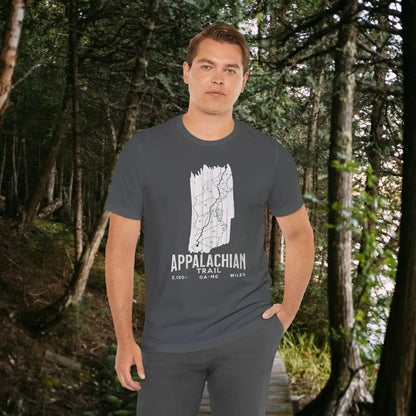 White Blaze Appalachian Trail Unisex T-Shirt Logo Camp Hike Tee T-Shirt Printify