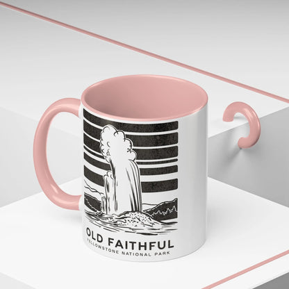 Old Faithful Geyser Yellowstone National Park Coffee Mug Mug Printify