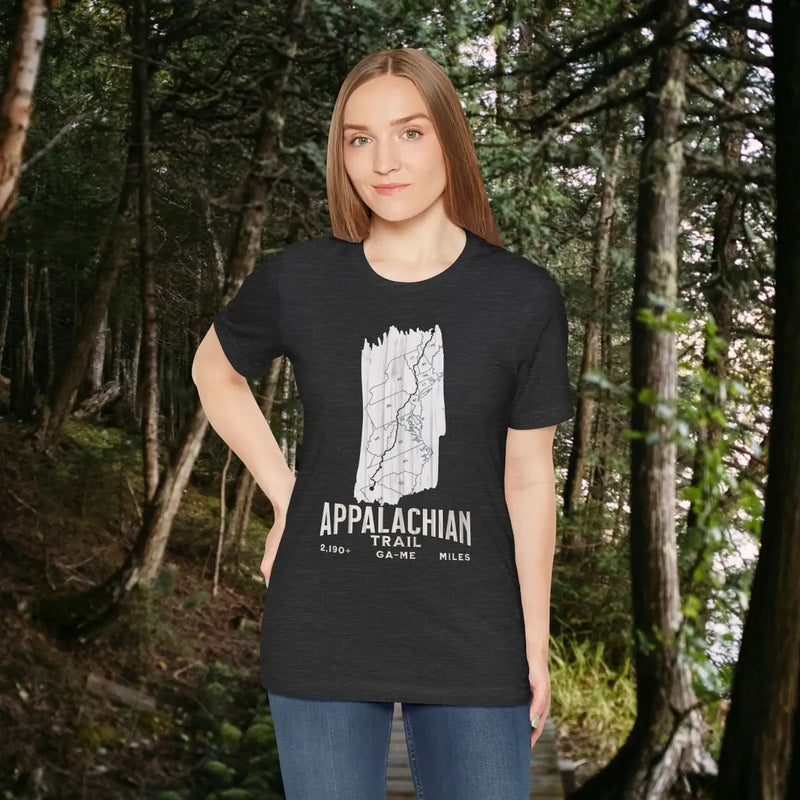 White Blaze Appalachian Trail Unisex T-Shirt Logo Camp Hike Tee - Park Service Apparel