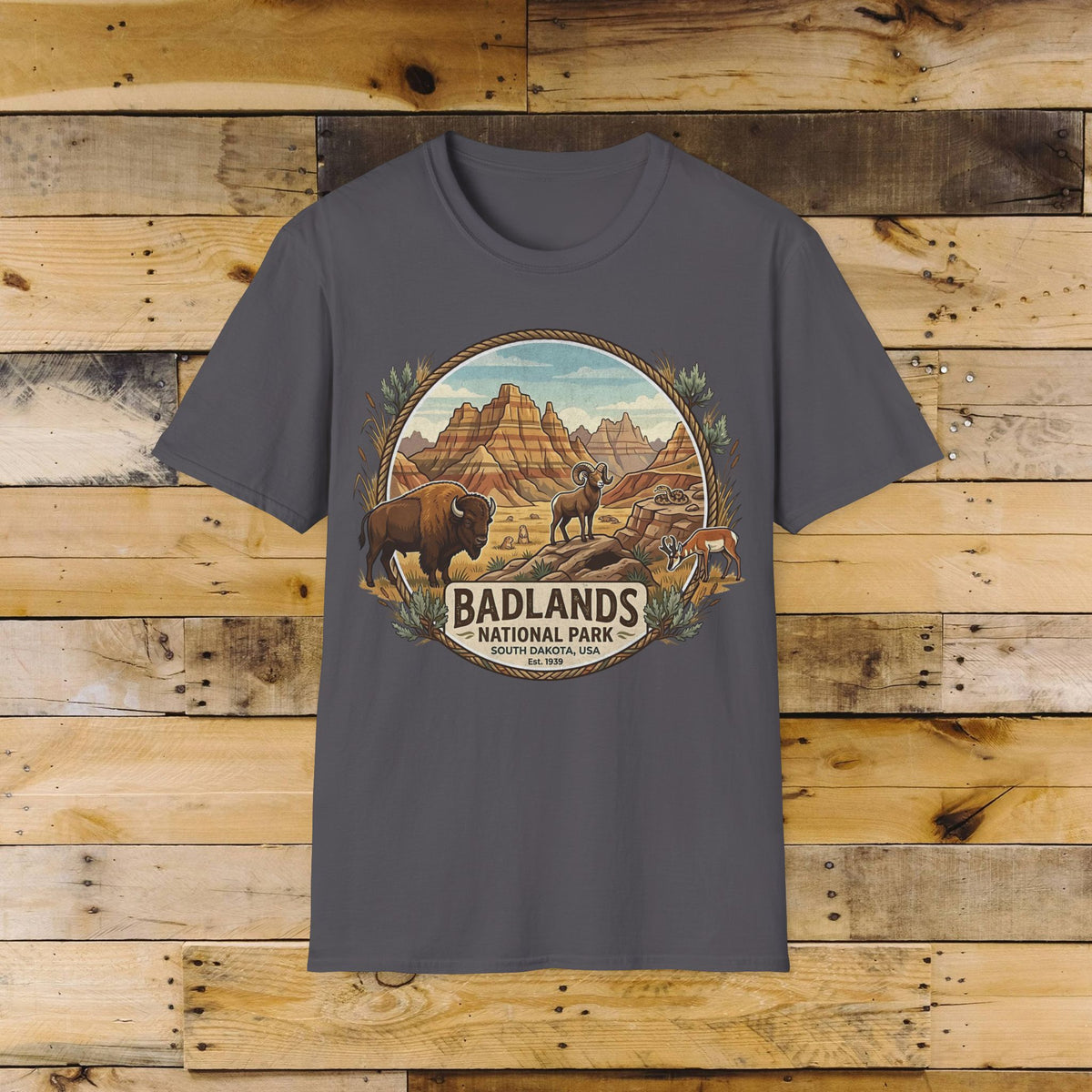 Badlands National Park Emblem T-Shirt