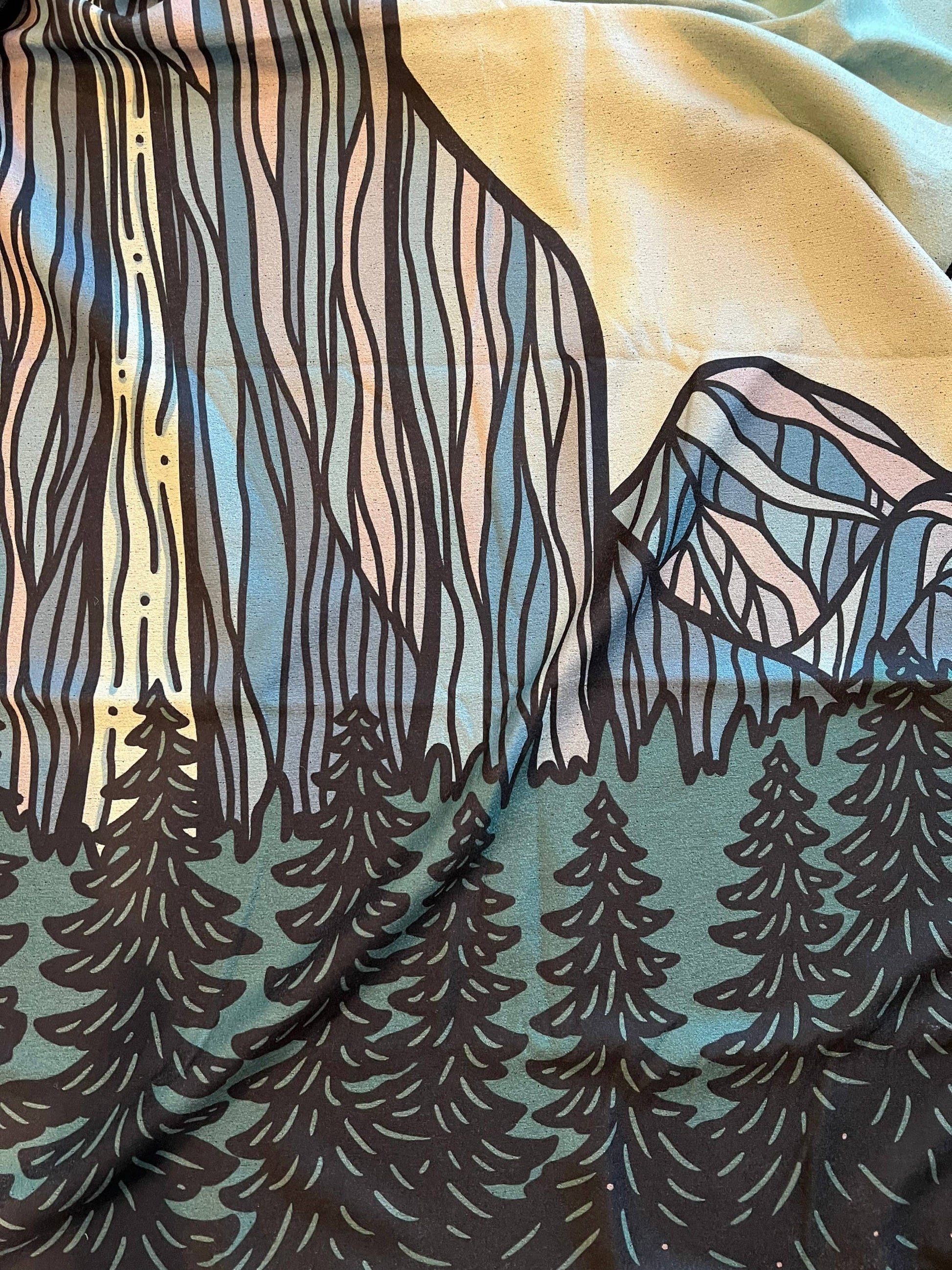 Yosemite National Park Quick Drying Camp and Beach Towel towel Oso Supply Co