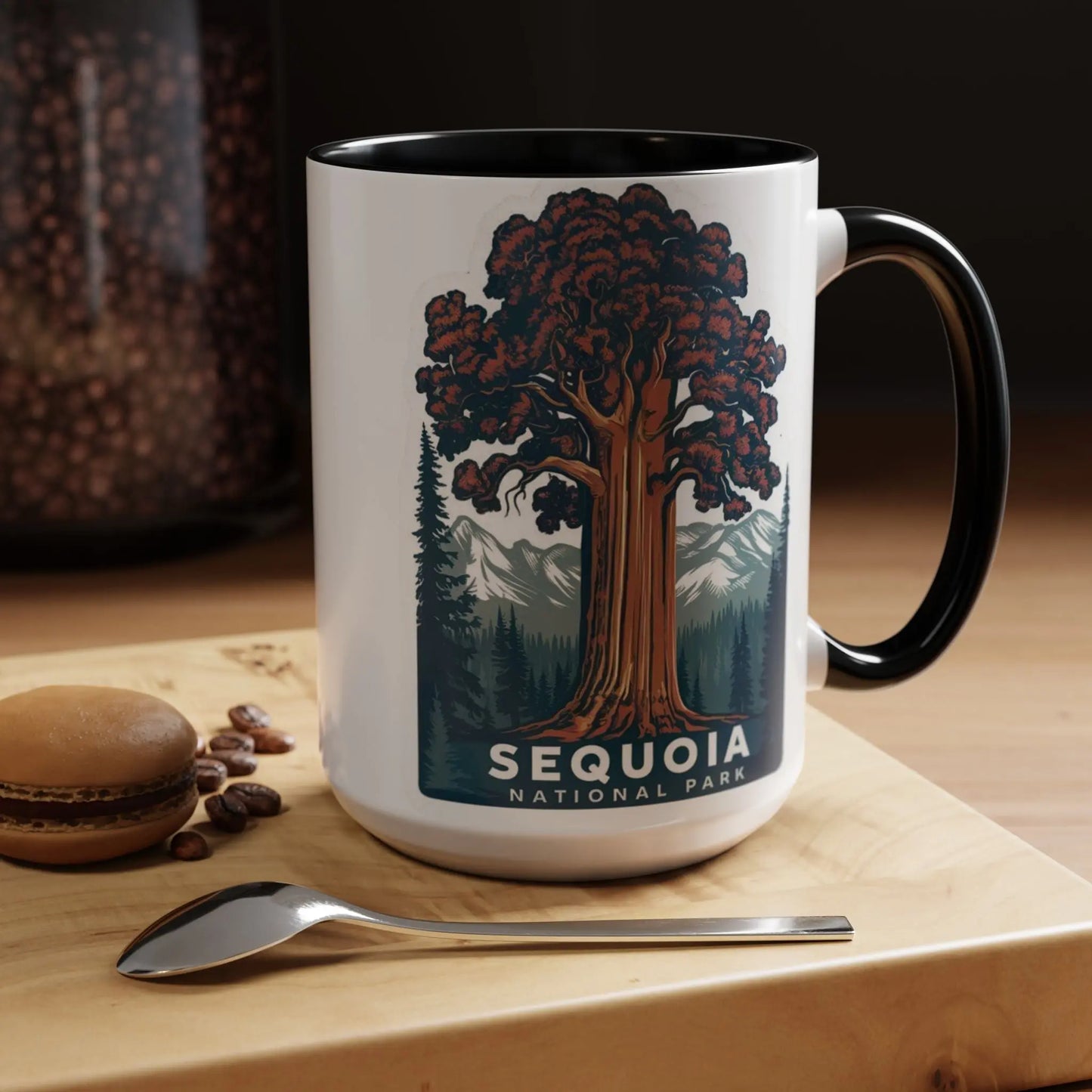 Sequoia National Park Big Tree Coffee Mug Mug Printify