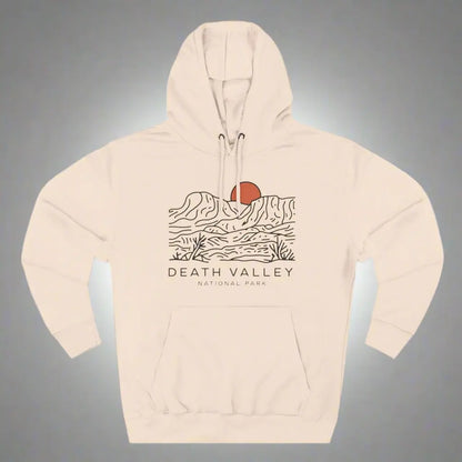 Death Valley National Park Fleece Hoodie Desert Dunes Hoodie Printify S Pale Pink