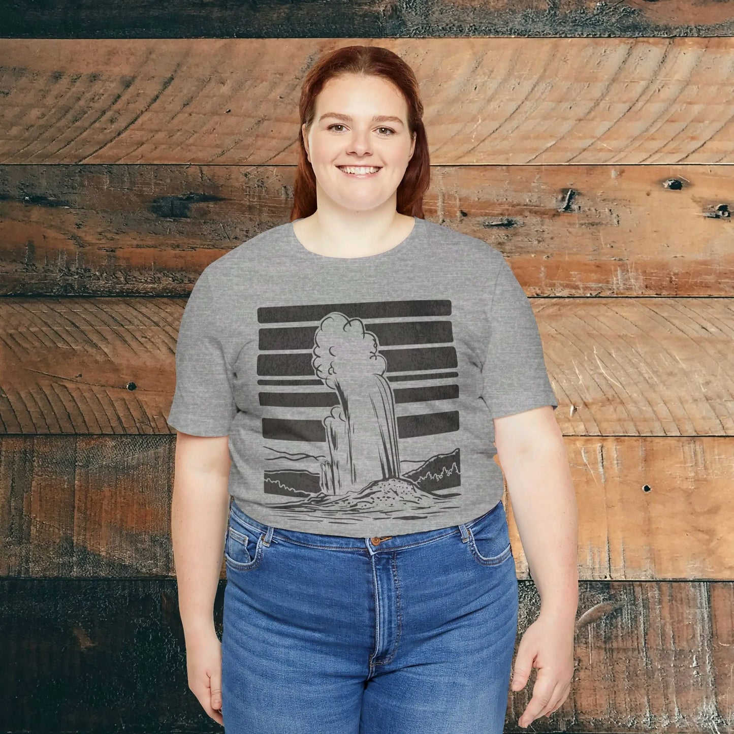 Yellowstone National Park Unisex Fit Soft T-Shirt T-Shirt Printify