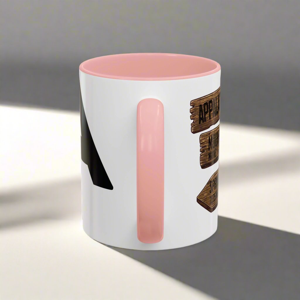 Appalachian Trail Accent Mug AT Mileage Sign Mug Printify