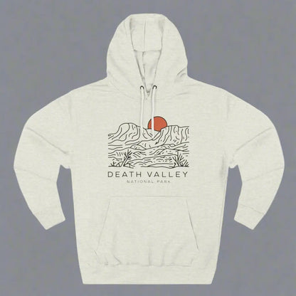 Death Valley National Park Fleece Hoodie Desert Dunes Hoodie Printify S Oatmeal Heather