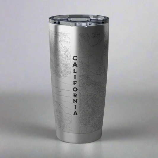 Joshua Tree National Park Topographic Tumbler 20oz Tumbler Printify