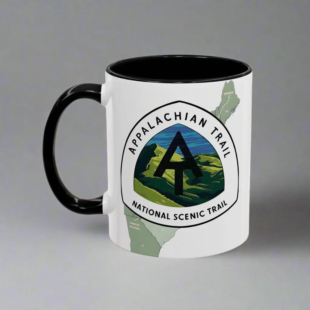 Appalachian National Scenic Trail Accent Coffee Mug 11oz 15oz Mug Printify 11oz Black