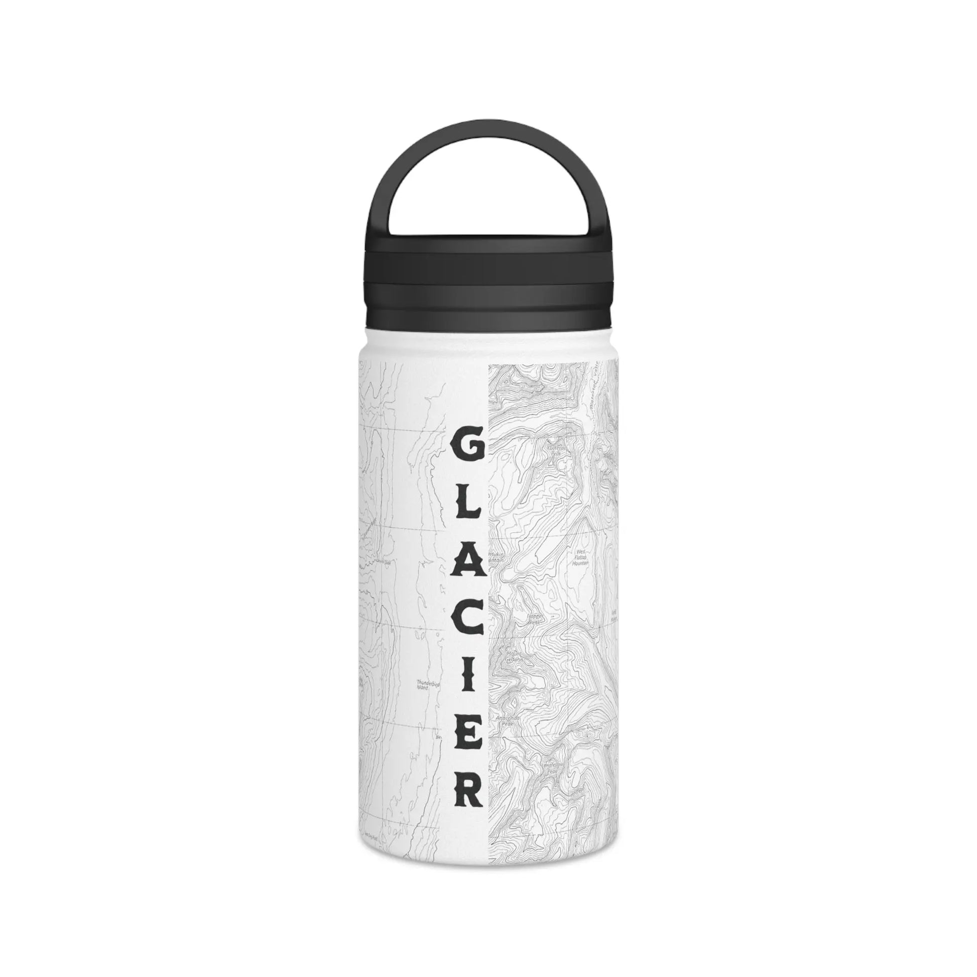 Glacier National Park Stainless Steel Water Bottle (3 Lids, 3 Sizes) water bottle Printify