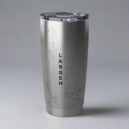 Lassen Volcanic National Park Topo Tumbler Mug Printify