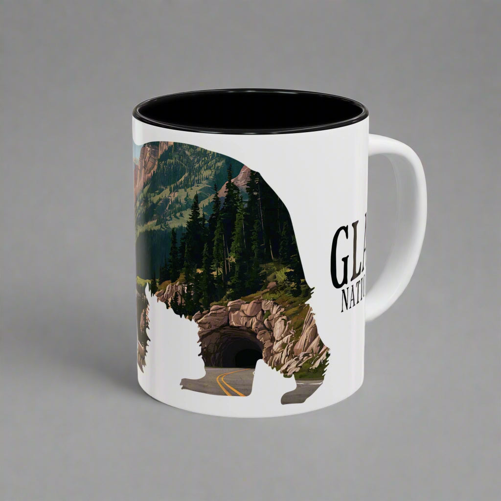 Glacier Bear Colored Mug Mug Printify