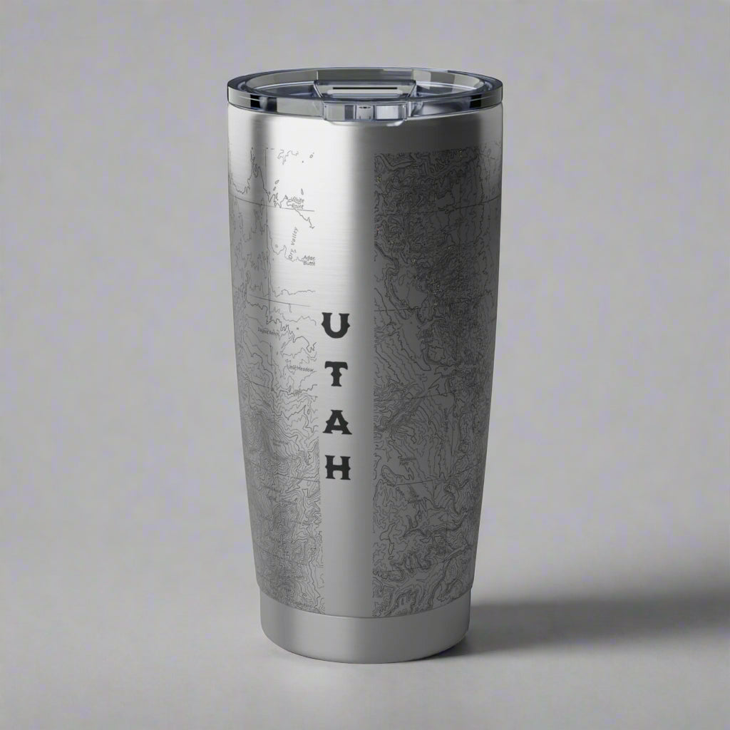 Capitol Reef National Park Topographic Insulated Tumbler Mug Printify