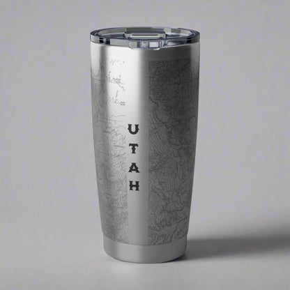 Capitol Reef National Park Topographic Insulated Tumbler Mug Printify