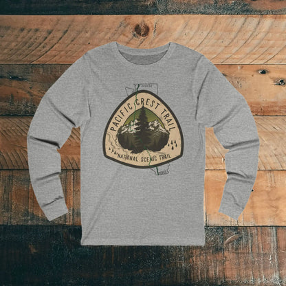 Pacific Crest National Scenic Trail Unisex Long Sleeve T-shirt PCT Long-sleeve Printify S Athletic Heather