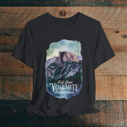 Half Dome Yosemite National Park Unisex T-shirt T-Shirt Printify Vintage Black XS