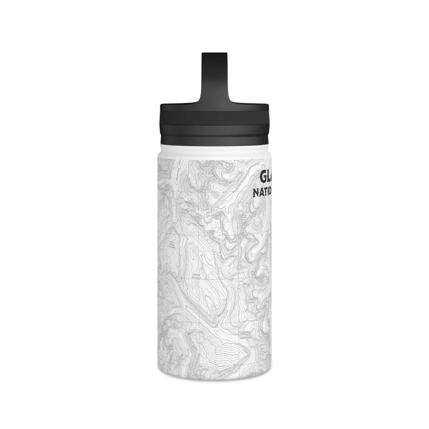 Glacier National Park Stainless Steel Water Bottle (3 Lids, 3 Sizes) water bottle Printify