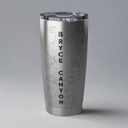 Bryce Canyon National Park Topographic Tumbler 20oz Mug Printify