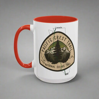 Pacific Crest Trail National Scenic Trail Accent Coffee Mug 11oz 15oz Mug Printify