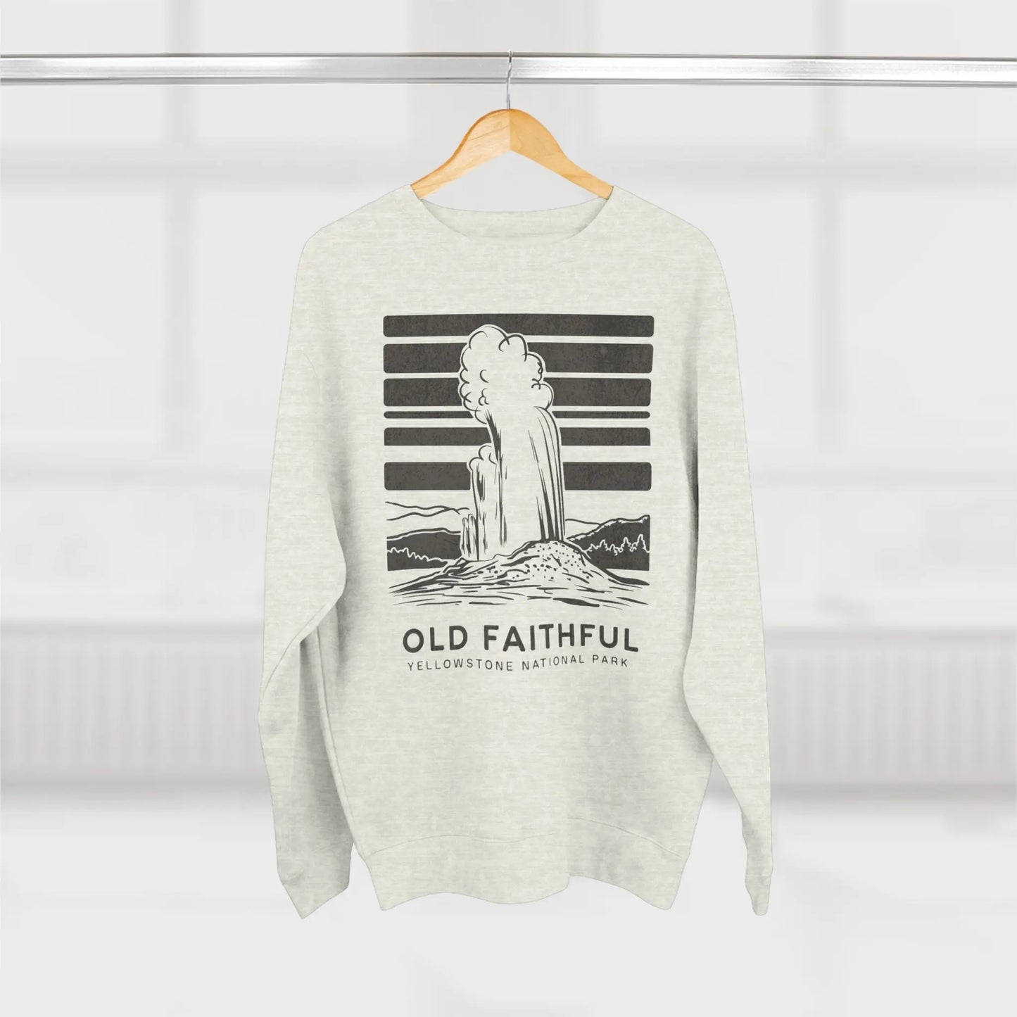 Yellowstone National Park Old Faithful Unisex Crewneck Sweatshirt Printify