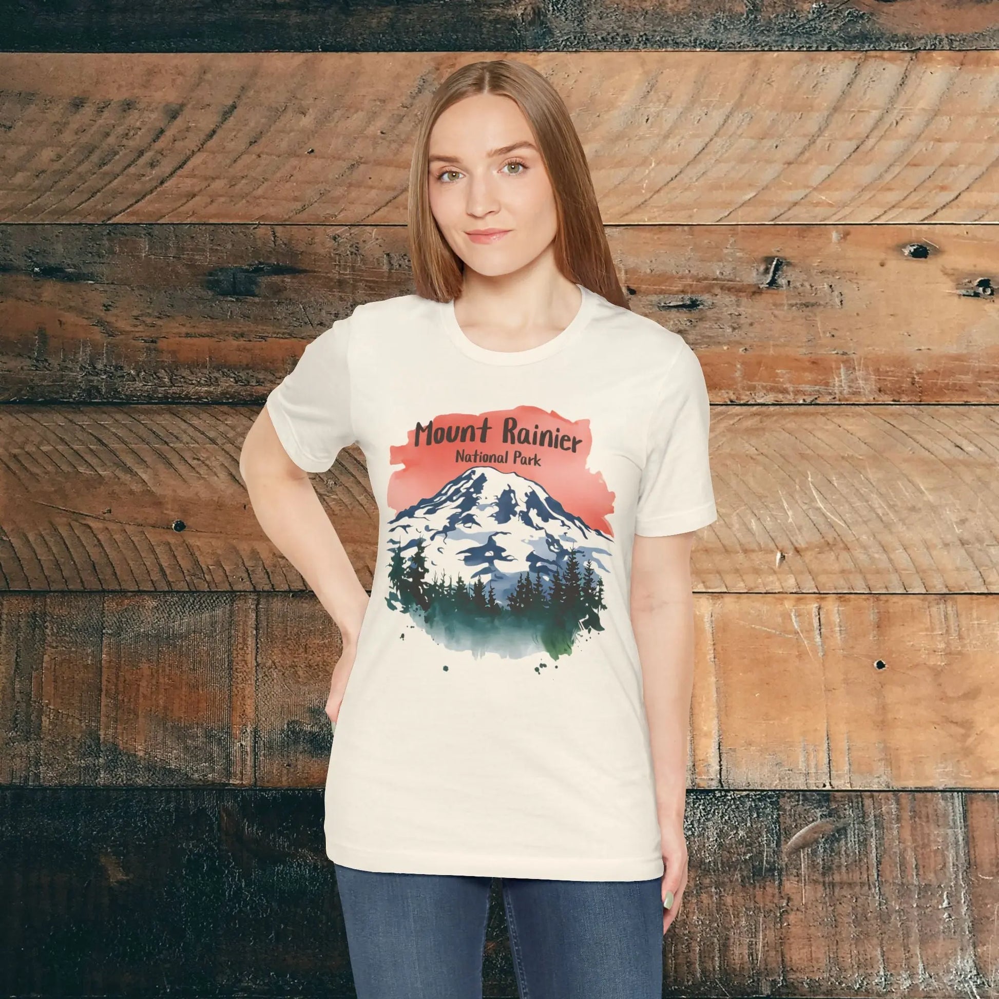 Mount Rainier National Park Unisex T-Shirt T-Shirt Printify