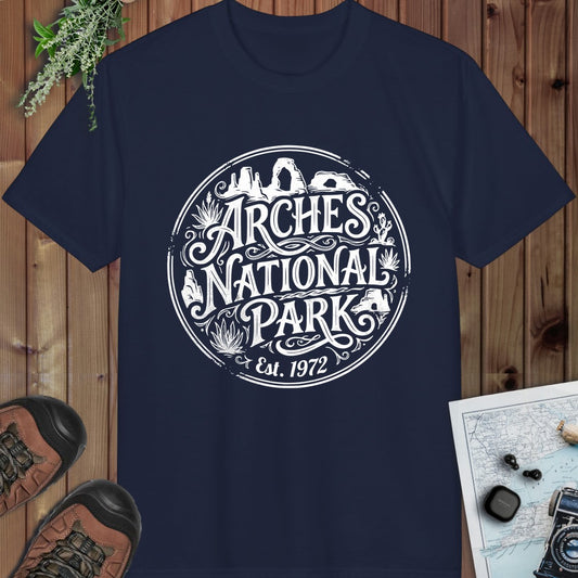 Arches National Park Graphic T Shirt Performance T-Shirt in Navy