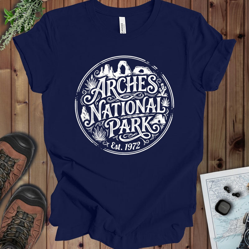 Arches National Park Kids Graphic T-Shirt in Navy