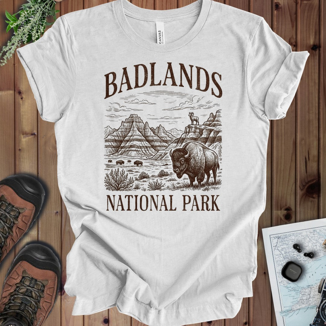 Badlands National Park kids rustic graphic t-shirt alternate kids product view