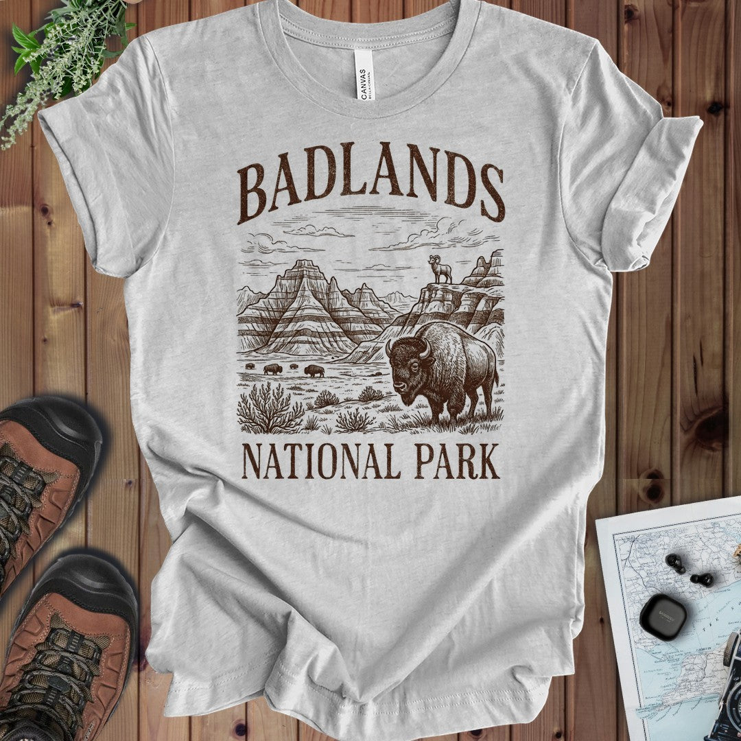Badlands National Park kids rustic graphic t-shirt alternate kids product view