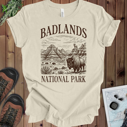 Badlands National Park kids rustic graphic t-shirt primary kids product view
