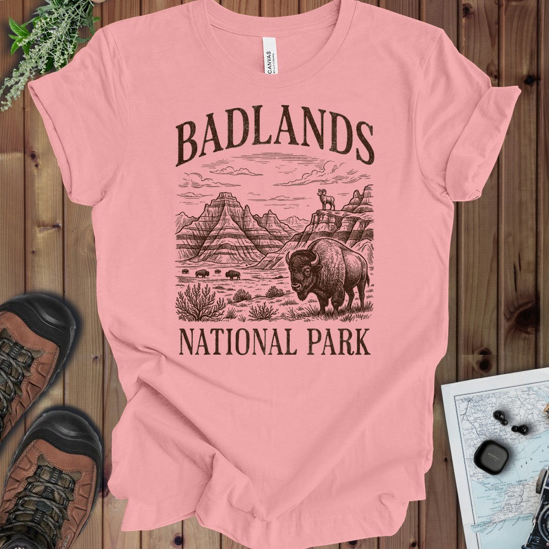 Badlands National Park kids rustic graphic t-shirt alternate kids product view