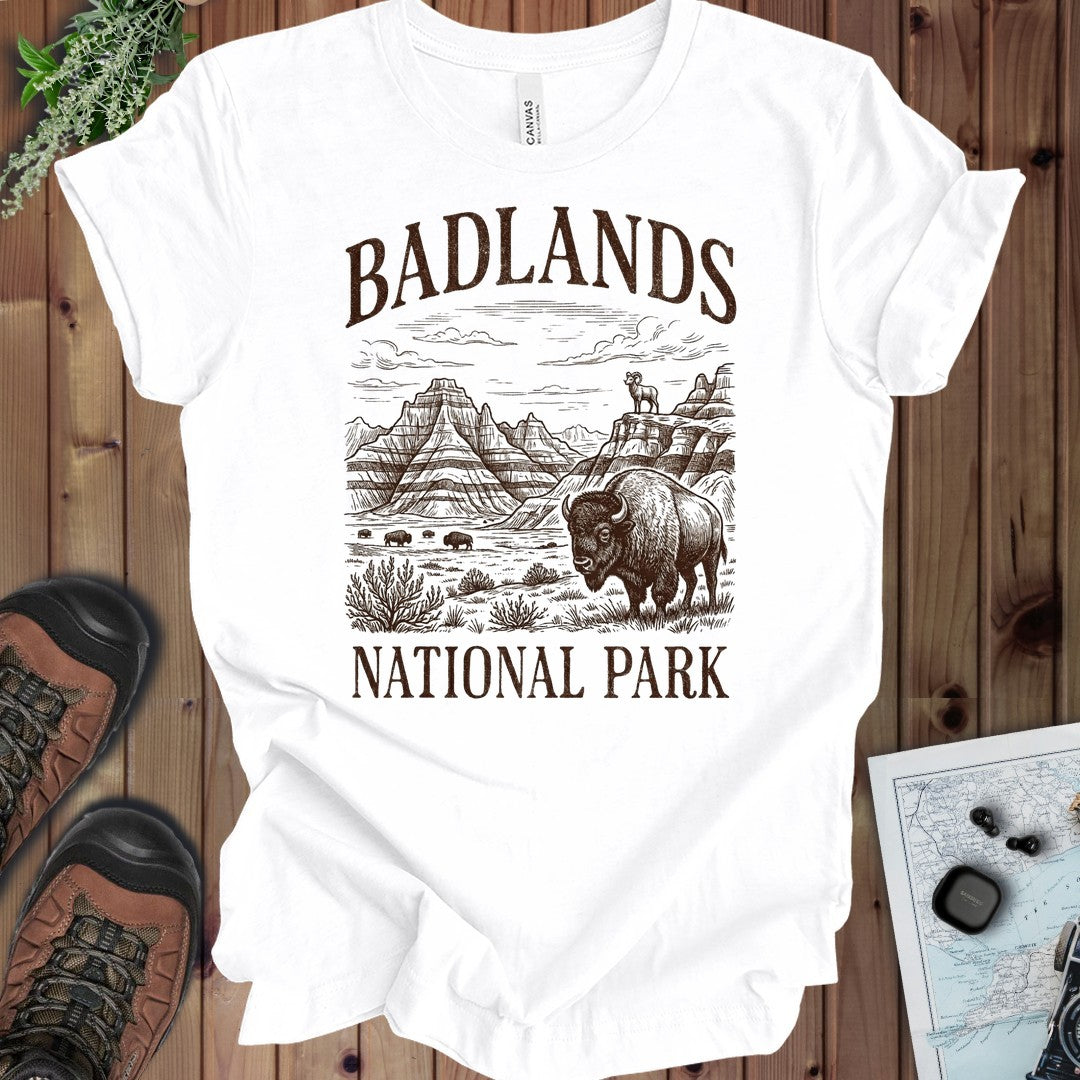 Badlands National Park kids rustic graphic t-shirt alternate kids shirt color