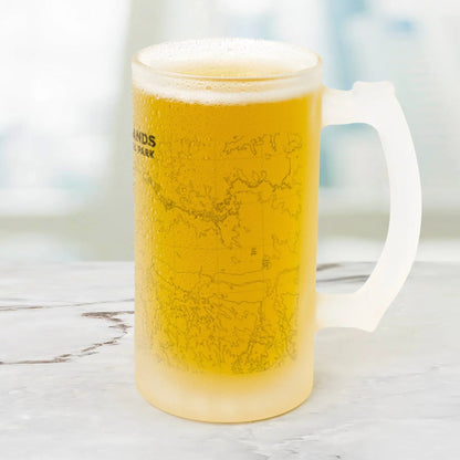 Badlands National Park Topographic Pint Mug Drinkware teelaunch Default Title