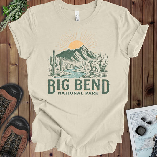 Big Bend National Park Big Horned Kids Graphic T-Shirt in Natural