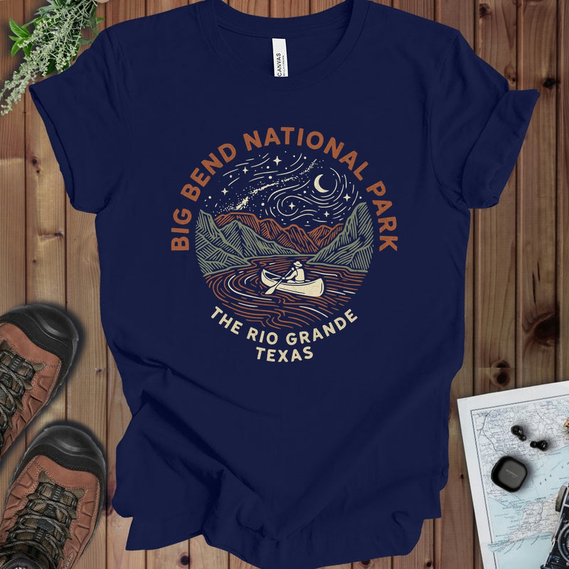 Big Bend National Park Kids Rio Grande Graphic T-Shirt in Navy