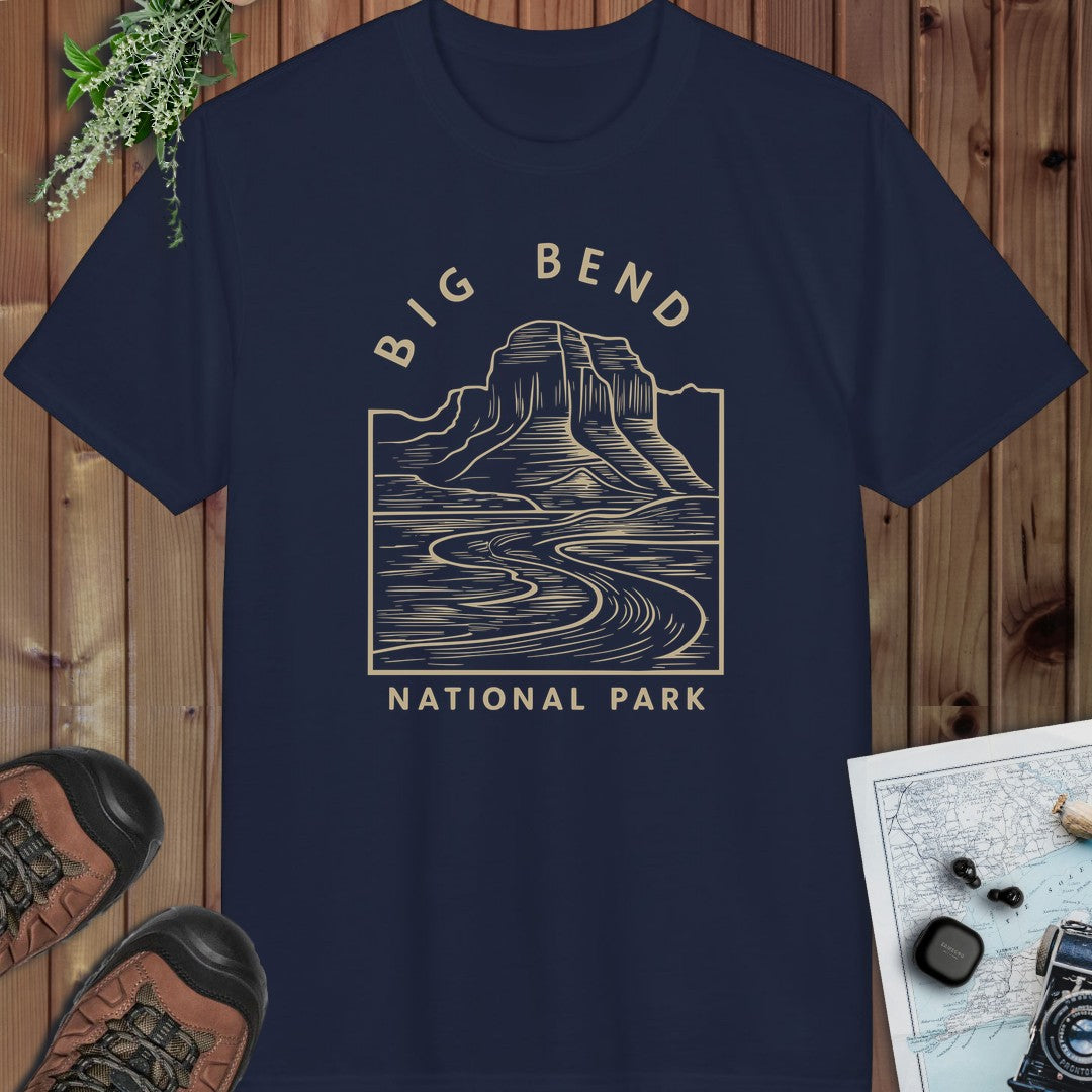 Big Bend National Park Performance T-Shirt in Navy