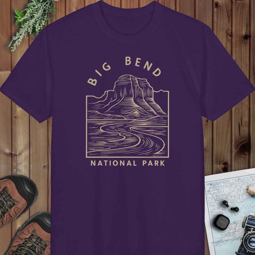Big Bend National Park Performance T-Shirt in Purple