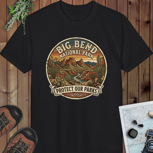 Big Bend National Park Protect Our Parks Performance T-Shirt in Black