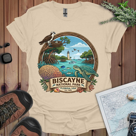 Biscayne National Park Graphic T-Shirt in Sand